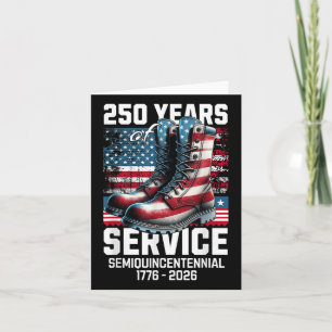 250 Years America Anniversary 250th Independence D Card