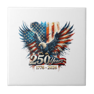250 Years America Anniversary 250th Independence D Ceramic Tile