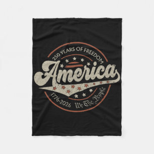 250 Years America Anniversary 250th Independence D Fleece Blanket