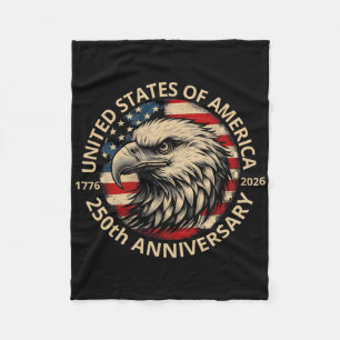 250 Years America Anniversary 250th Independence D Fleece Blanket