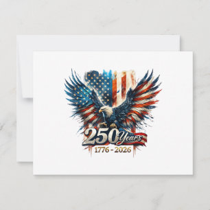 250 Years America Anniversary 250th Independence D Invitation