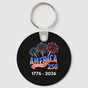 250 Years America Anniversary 250th Independence D Key Ring