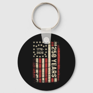 250 Years America Anniversary 250th Independence D Key Ring