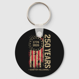 250 Years America Anniversary 250th Independence D Key Ring
