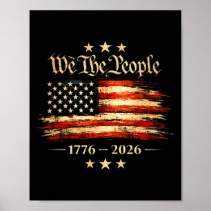 250 Years America Anniversary 250th Independence D Poster