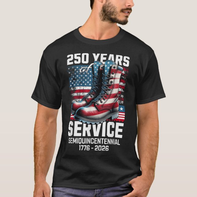 250 Years America Anniversary 250th Independence D T-Shirt (Front)