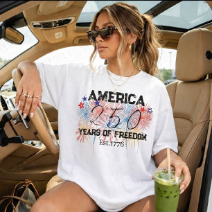 250 Years America Anniversary 250th Independence D T-Shirt