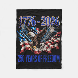 250 Years America Anniversary 250th Independence Fleece Blanket