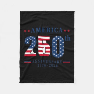 250 years america anniversary 250th independence fleece blanket