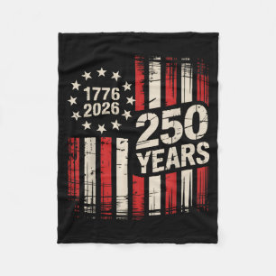 250 Years America Anniversary 250th Independence Fleece Blanket