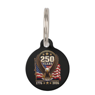 250 Years America Anniversary 250th Pet Tag