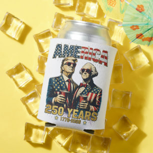 250 Years America Anniversary 250th Trump Can Cooler