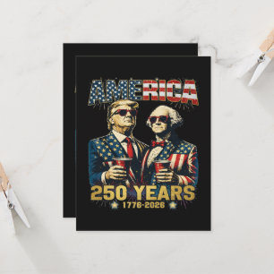 250 Years America Anniversary 250th Trump Invitation
