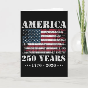 250 Years America Anniversary Grunge Flag Usa 1 Card