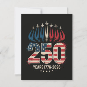 250 Years America Anniversary Invitation
