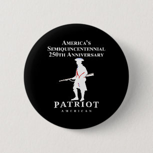 250 Years America Anniversary July 4th Vintage Wom 6 Cm Round Badge