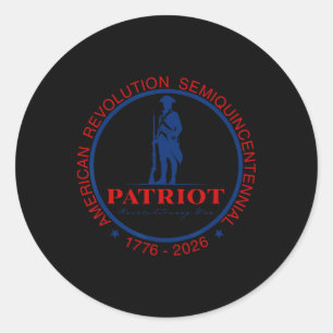 250 Years America Anniversary July 4th Vintage Wom Classic Round Sticker
