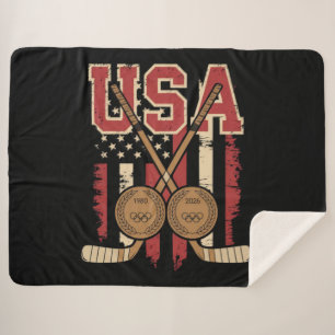 250 Years America Anniversary Sherpa Blanket