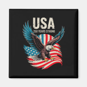 250 Years America Anniversary Usa 250th Birthday A Magnet