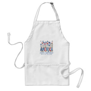 250 Years America Anniversary USA 250th Birthday F Standard Apron