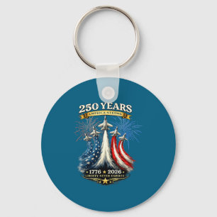 250 Years America Strong 1776 Key Ring
