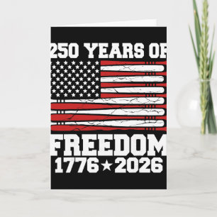 250 Years American 1776 2026 250th 4th July Sell K Card