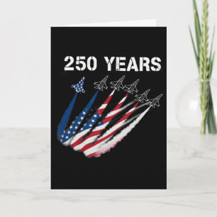 250 Years American 1776 2026 250th Usa Birthday 4t Card