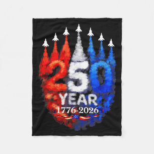 250 years american 1776 2026 250th usa birthday 4t fleece blanket