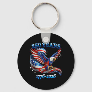 250 Years American 1776 2026 250th Usa Birthday 4t Key Ring