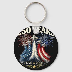 250 Years American 1776 2026 250th Usa Birthday 4t Key Ring