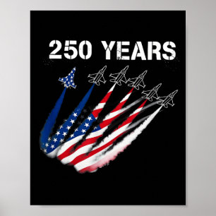 250 years american 1776 2026 250th usa birthday 4t poster