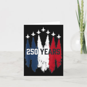 250 Years American 1776-2026 250th USA Birthday Card