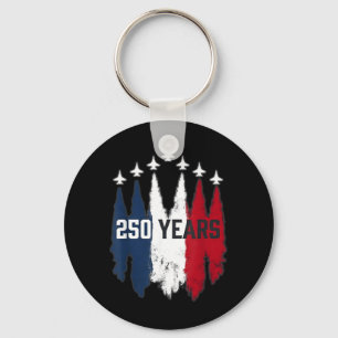 250 Years American 1776-2026 250th USA Birthday Key Ring