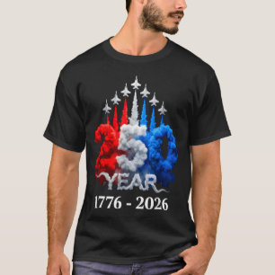 250 Years American 1776 2026 250th USA Birthday T-Shirt