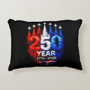 250 Years American 1776 2026 250th USA Patriotic 4 Decorative Cushion