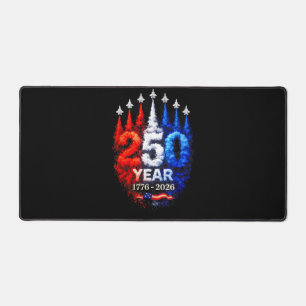 250 Years American 1776 2026 250th USA Patriotic 4 Desk Mat