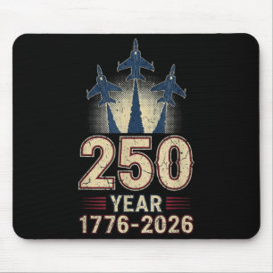 250 Years American 1776 2026 250th USA Patriotic Mouse Pad