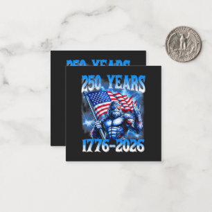250 Years American 1776 2026 Card