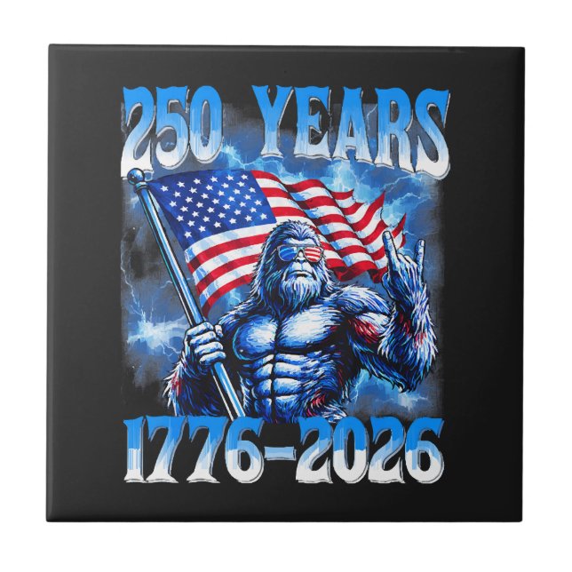250 Years American 1776 2026 Ceramic Tile (Front)
