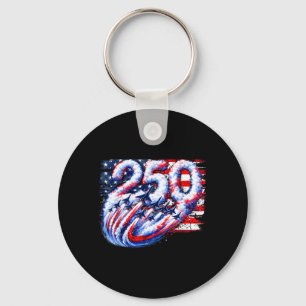 250 Years American 1776 2026 Fighter Jet Aeroplane Key Ring