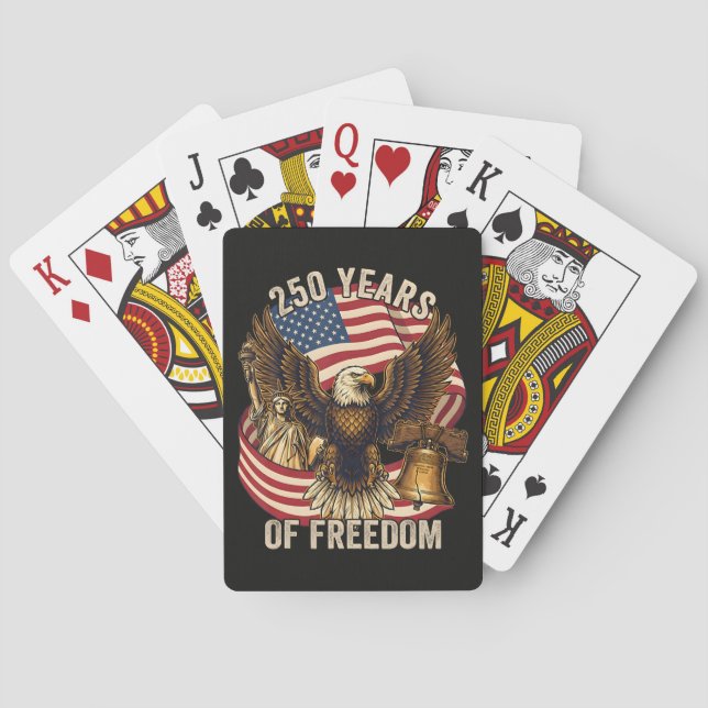 250 Years American 1776-2026 Playing Cards (Back)