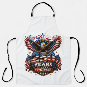 250 Years American 250th Anniversary 4th of July Apron