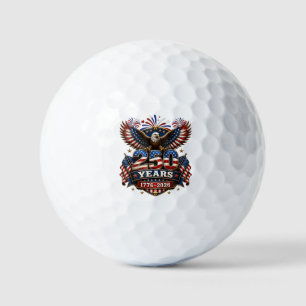 250 Years American 250th Anniversary 4th of July Golf Balls