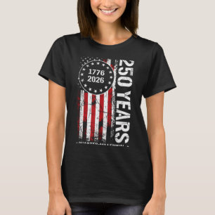 250 Years American 250th Anniversary Flag USA T-Shirt