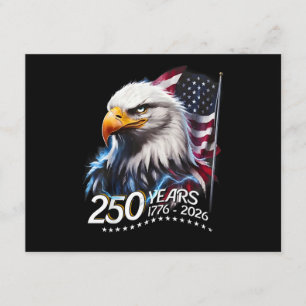 250 Years American 250th Anniversary Patriotic USA Enclosure Card