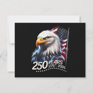 250 Years American 250th Anniversary Patriotic USA Invitation