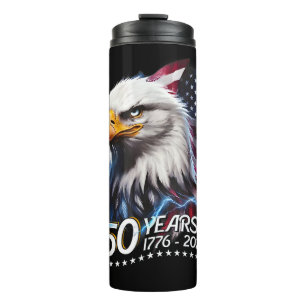 250 Years American 250th Anniversary Patriotic USA Thermal Tumbler