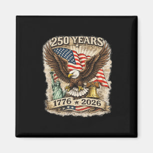 250 Years American 250th Anniversary Us Usa Flag Magnet