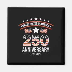 250 Years American 250th Anniversary Usa 4th Of Ju Magnet