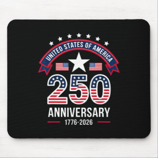 250 Years American 250th Anniversary Usa 4th Of Ju Mouse Pad